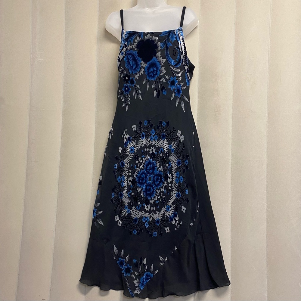 Vintage Meghan Matthews Women’s Dress Size 14 Velvet Whimsigoth Fairy Grunge Y2K